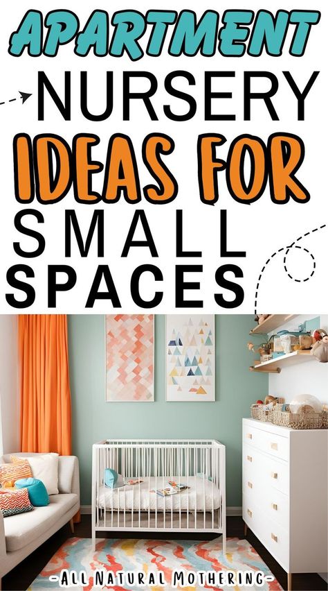 Perfect apartment nursery ideas for small spaces. Whether you have a 1 bedroom or even a studio apartment you can make the perfect nursery space for your new baby with the tips in this post. Creative hacks for setting up a nursery in a small home. Small Space Nursery Ideas, Small Nursery Ideas Space Saving, Apartment Nursery Ideas, Nursery Small Space, Small Nursery Layout, Small Nursery Organization, Nursery Guest Room Combo, Apartment Nursery, Small Space Baby