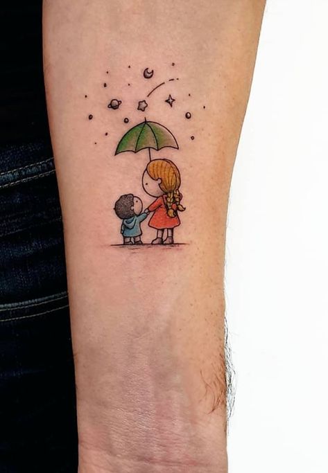 Mother & Son Tattoo - TattooLopediaTattooLopedia Tattoo For Sons, Mother Son Tattoo Ideas, Mother Son Tattoo, Mom Son Tattoo, Son Tattoo Ideas, Mother Son Tattoos, Son Tattoo, Brother Tattoos, Mommy Tattoos