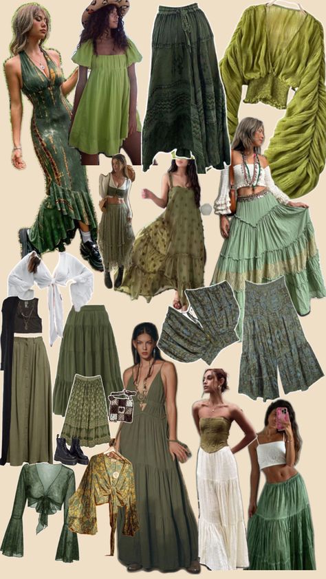 Earthy Tone Outfits, Cottagecore Outfit Ideas, Looks Hippie, Hippy Fashion, Look 80s, Mode Hippie, 2000s Outfits, Earthy Outfits, Maxi Skirt Outfits