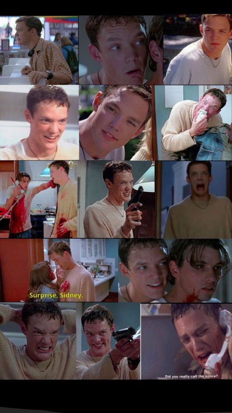 Stu Billy Scream, Billy And Stu Scream Wallpaper, Scream 1996 Wallpapers Aesthetic, Stu Macher Wallpaper Iphone, Stu Scream Wallpaper, Stu Scream Icon, Mathew Lillard Wallpaper, Stu Macher Costume, Scream 1996 Billy And Stu