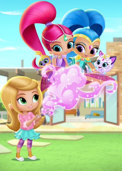 Shimmer And Shine Characters, Ladybug Wallpaper, Nickelodeon Shows, Shimmer Shine, Shimmer And Shine, Nick Jr, Shimmer N Shine, Disney Junior, August 17