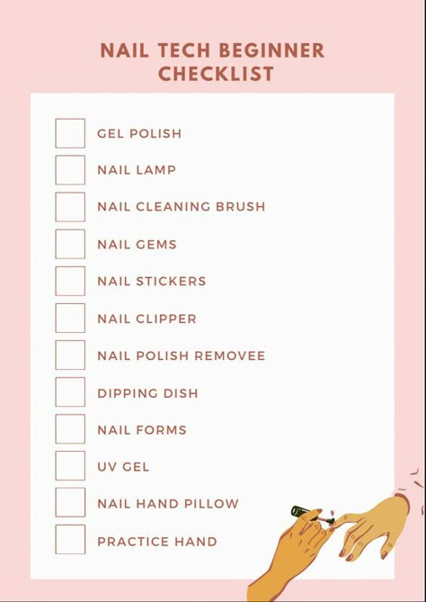 Nail Tech Beginner Must Have Checklist💕pt.2 Cute Home Nail Salon, Things You Need To Start Doing Acrylic Nails, Acrylic Nails Must Haves, Items For Nails, Nail Business Start Up, Nail Tech Bedroom Ideas, Acrylic Nails Supplies, Starting Nail Tech, Begging Nail Tech