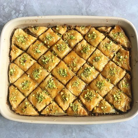 Recipes | Roxana's Kitchen Best Baklava Recipe, Cardamom Recipe, Greek Baklava, Baklava Recipe, Rose Recipes, Persian Food, Food Writing, Greek Food, We Are Back