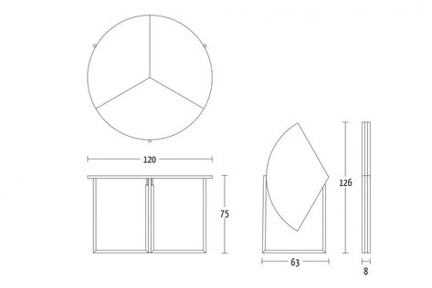 Moveable Furniture, Convertible Table, Round Folding Table, Compact Furniture, Boilermaker, Wooden Sofa Designs, Flat Pack Furniture, Origami Folding, Italian Table