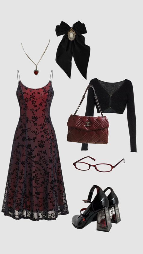 #burgundy #dresses #classyoutfit #coquette Burgundy Dress Outfit, Twilight Outfits, Burgundy Casual Dress, Burgundy Outfit, Burgundy Dresses, Stylish Hoodies, Burgundy Dress, Gothic Outfits, Goth Outfits