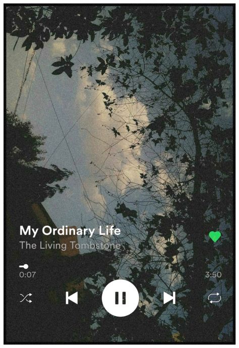 The Living Tombstone Poster, My Ordinary Life, Spotify Wallpaper, Living Tombstone, The Living Tombstone, Aesthetic Spotify, Ordinary Life, Life Aesthetic, Story Arc