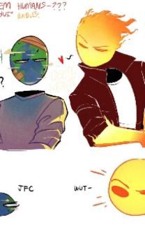 COUNTRYHUMANS GALLERY II - Russia & Philippines Special - Page 2 - Wattpad Pac E Mike, Space Anime, Planet Comics, Planet Drawing, Sun And Earth, Seni Dan Kraf, Country Memes, Planets Art, Anime Version