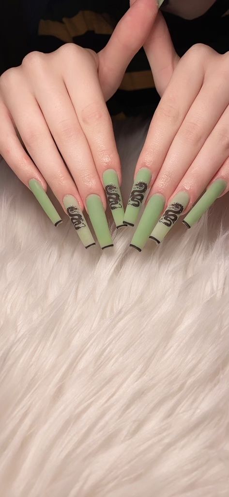 Dragon Nails, Nails Green, Green Dragon, Nail Inspo, Nails, Green, Beauty, Quick Saves