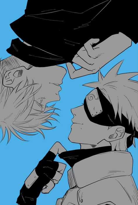 Gojo And Kakashi, Futurisme Retro, Kakashi Sensei, Naruto Funny, Kakashi Hatake, Anime Crossover, Cute Anime Wallpaper, Naruto Shippuden Anime, I Love Anime