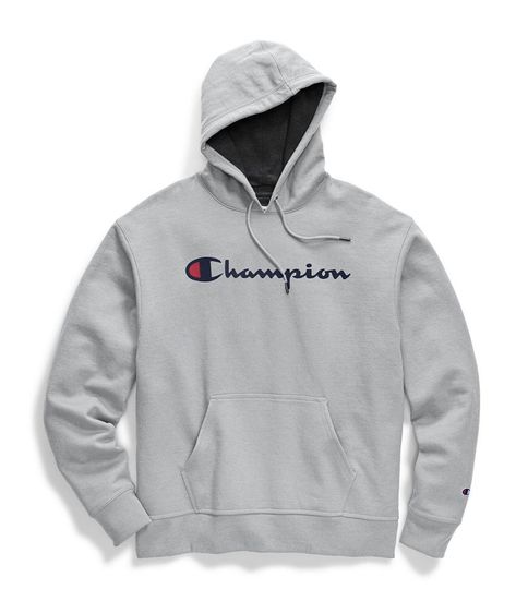 13 Best Men’s Clothing Brands that Sell on eBay | Exploring Life’s Beauty Grey Champion Hoodie, Champion Clothing, Champion Logo, Green Logo, Script Logo, Champion Hoodie, Mens Hooded, Workout Sweatshirt, Classic Logo