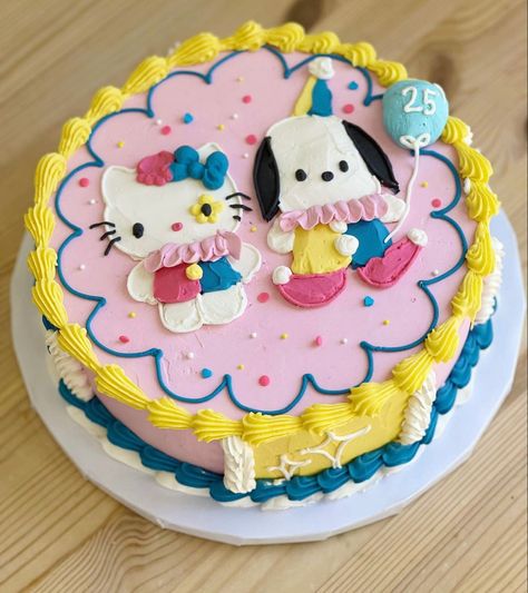 Via @kitchenprincess21 Clown Cakes Birthdays, Clown Birthday Party Ideas, Clown Birthday Cake, Birthday Cake Aesthetic, Clown Cake, Party Birthday Cake, 25th Birthday Cakes, Cake Aesthetic, Funny Birthday Cakes