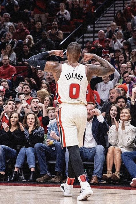 Game Time, Dame Time. | Damien Lillard Damien Lillard, Nba Background, Famous Self Portraits, Dame Time, Cool Basketball Wallpapers, Gym Motivation Wallpaper, Basketball Photos, Damian Lillard, Basketball Is Life