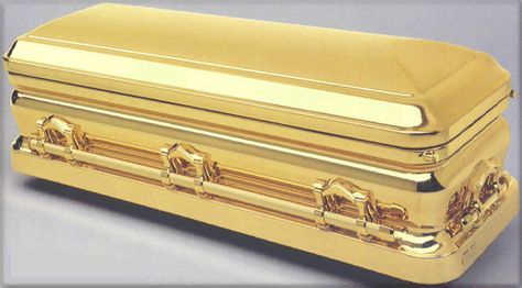 18-24 carat Pure Gold or gold-plated casket  more styles available for purchase, price from $76,000  ,mail for details 26102012-2 Gold Casket, Snow White Queen, Gold Investment, Gold Everything, Gold Investments, All That Glitters Is Gold, Gold Luxury, Gold Aesthetic, Gold Pin