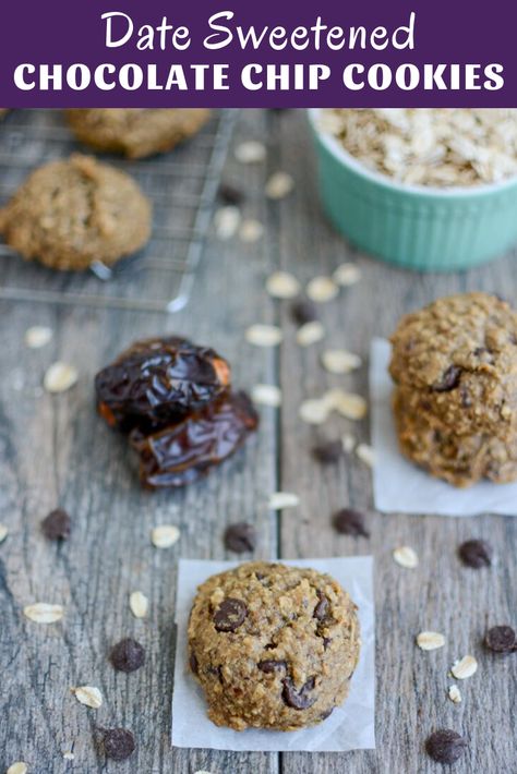 Refined Sugar Free Cookies, Date Cookies, Sugar Free Cookies, Date Recipes, Medjool Dates, Toddler Snacks, Sugar Free Chocolate, Healthy Cookies, Registered Dietitian