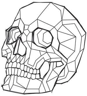 Skull Tattoo Designs, Polygon Art, Skulls Drawing, Geometric Design Art, Geometric Drawing, Urban Threads, Skull Tattoo Design, Skull Drawing, Geometric Animals