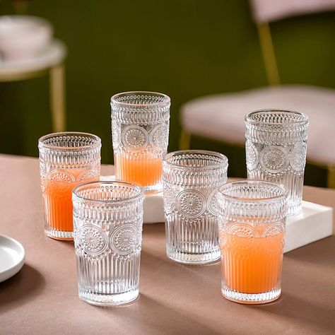 Raise your glass to summer vibes! 🥂 Sunny days call for refreshing drinks and our beautiful glassware is perfect for those summer cheers. 😍 Products featured: 1. Rotating Drinking Glass Set Of 6 150ml 2. Rotating Fluted Glass Set Of 6 150ml 3. Set Of 6 Fluted Tall Glass Tumbler 300ml 4. Set Of 6 Stackable Drinking Glasses Ribbed 5. Glass Ice Cream Dessert Bowl Set Of 6 120ml 6. Set Of 6 Highball Glass Tumbler 230ml 7. Set Of 6 Fluted Glass Tumbler 260ml 8. Pebble Textured Tall Drinkware Set... Fluted Glassware, Kitchen Witches, Water Glass Set, Drinkware Set, Beautiful Glassware, Ice Cream Dessert, Dinning Set, Dining Ware, Drinking Glass Sets