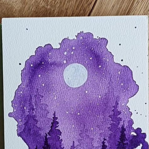 Watercolor tutorials and affordable art ❤️ on Instagram: "Purple splatter! Who wants to see a process video?? . . Paper: Baohong coldpressed Paints: Grabie Brushes: Silver Black Velvet . . #watercolorfun #watercolorlove #splatterpainting #watercolorsplatter #intuitivepainting #purplepaintinf #waterverf #watercolorturorial #aquarela #watercolorsplash #monochromeart @grabieofficial #monochromewatercolors" Purple Monochrome, Monochrome Painting, Watercolor Splatter, Watercolor Tutorials, Intuitive Painting, Monochrome Art, Purple Watercolor, Watercolor Splash, October 10