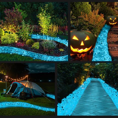 Glow Rock, Garden Pathways, Decorative Gravel, Glow Stones, Garage Makeover, Diy Outdoor Decor, Outdoor Summer, Fish Tank Decorations, Stone Decor