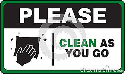 illustration-please-clean-as-you-go-sign-ideal-site-management-sign Clean As You Go Signage, Gym Interior, Creative Illustration, Animated Cartoons, 3 D, Gym, Illustrations, Signs, Quick Saves