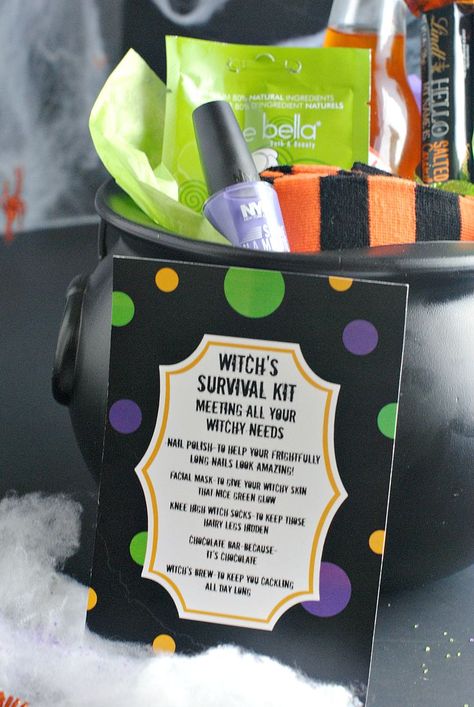 Secret Spook Gift Ideas, Halloween Booze, Raffle Fundraiser, Boo Ideas, Halloween Bunco, Birthday Baskets, Secret Pal Gifts, Halloween Invites, Daycare Gifts