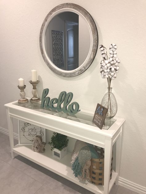 Decor For Hallway Table, Console Table Wall Decor, Entrance Table Decor Entry Ways, Liatorp Console Table, Entrance Console Table Decor, Small Console Table Decor, White Console Table Decor, How To Decorate Console Table, Entrance Table Ideas