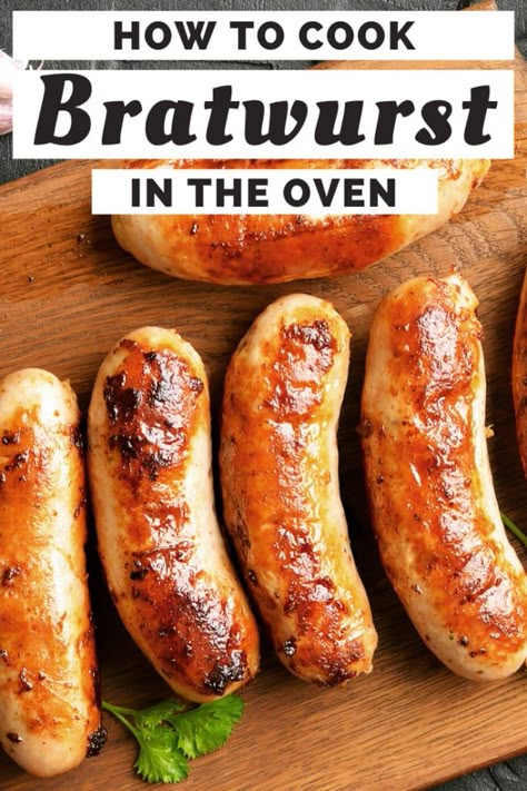 Baked Bratwurst In Oven, Brats Recipes Oven, Braut In Oven, Brats And Sauerkraut Oven, Brats In Oven How To Cook, Brats And Potatoes In Oven, Cooking Brats In The Oven, What To Make With Bratwurst, Bratwurst In Oven