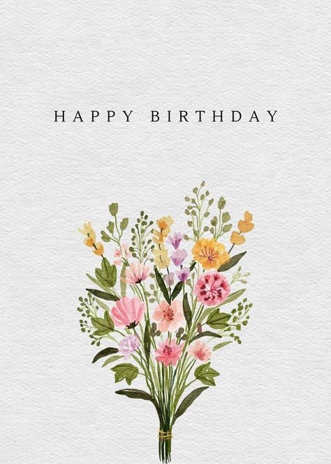 Happy Birthday Postcard, Happy Birthday Flowers, Floral Happy Birthday, Egypt Hieroglyphics, Happy Birthday Floral, Happy Birthday Flowers Wishes, Happy Birthday Illustration, Happy Birthday Printable, Happy Birthday Art