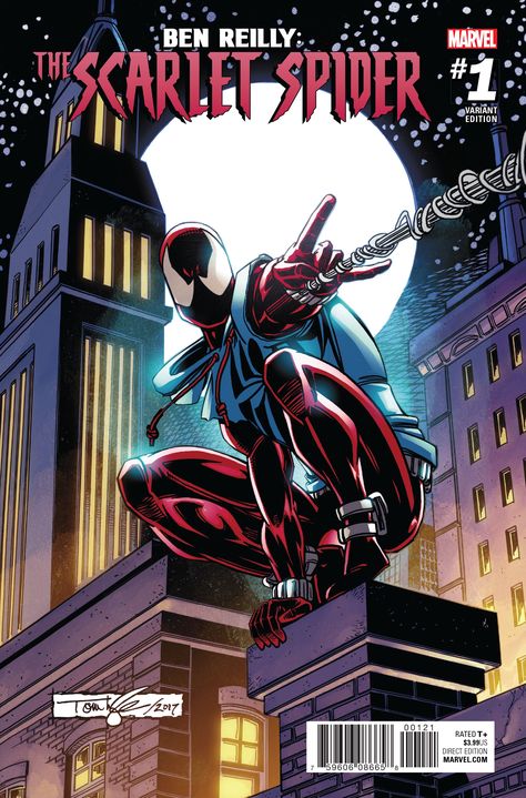 Scarlet Spider Ben Reilly, King In Black, Symbiote Spider Man, Ben Reilly, J Scott Campbell, Scarlet Spider, Univers Marvel, Marvel Entertainment, Spiderman Comic