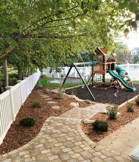 Playground Landscaping, Play Area Backyard, Backyard Pergola, Backyard Playground, Backyard Play, Backyard Inspo, Small Backyard Patio, Backyard For Kids, Small Backyard Design