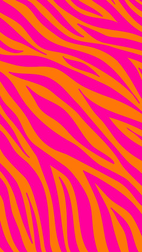 Pink And Orange Zebra Wallpaper, Cute Wallpapers Pink And Orange, Orange Zebra Print Wallpaper, Preppy Zebra Wallpaper, Preppy Prints Wallpaper Pink And Orange, Pink And Orange Macbook Wallpaper, Preppy Pink And Orange Wallpaper, Hot Pink Orange Aesthetic, Zebra Print Pattern