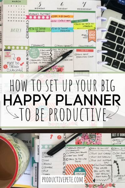 Use these tips to help you set up your Big Happy Planner. Ideas & tips that will not have you actually using your planner but being more productive too. Take control of the #momlife chaos and use… More Planner Organization Happy Planner, My Happy Planner Ideas, Daytimer Planner Ideas, Diy Happy Planner Hacks, Big Happy Planner Ideas, Diy Binder Planner Ideas, Budget Happy Planner, Organize Planner Ideas, How To Use Happy Planner