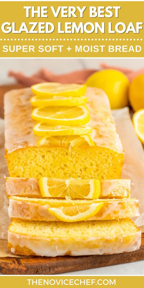 Lemon Loaf With Sour Cream, Bread Machine Lemon Loaf, Moist Lemon Loaf Cake, Lemon Loaf Glaze, Lemon Bread With Glaze, Lemon Quick Bread Recipes, Lemon Loaf With Lemon Glaze, Best Lemon Loaf Recipe, Easy Lemon Loaf Recipes