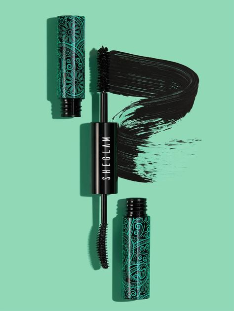 All In One Volume & Curl Mascara - BLACK | SHEIN USA Under Eye Setting Powder, Length Mascara, Liquid Contour, Volume Curls, Best Mascara, Silicone Brush, Black Mascara, Volume Mascara, Waterproof Mascara