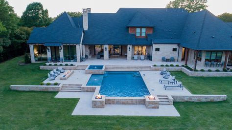 Pool Retaining Wall Ideas Sloped Yard, Pools Built Into Hillside Backyard, Pool With Sloped Backyard, Inground Pool Ideas Sloped Yard, Pool Sloped Backyard, Hillside Pool Sloped Backyard, Pool On A Hill Backyards, Pool With Retaining Wall Sloped Backyard, Pool Built Into Hillside