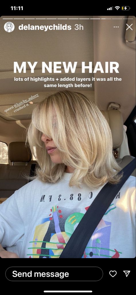 Hair Refresh, 90s Haircuts, Perfect Blonde Hair, Blowout Hair, Blonde Hair Inspiration, Blonde Hair Looks, Shirt Hair, Hair Appointment, Playing With Hair