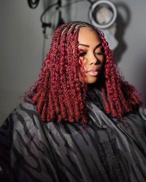 🌿Transform your tresses into striking Black to Red ❤️locks using my unique invisible loc method. With an easy booking process through our bio and exceptional customer service, we ensure stress-free maintenance for busy bees like you! Get ready to shine this spring🌤️⛅️ - reserve your spot before March ends. #invisiblelocs #locs #chicagohairstylist Red Invisible Locs, Invisible Locs, Loc Method, Protective Braids, Locs Styles, Hair Business, Jumbo Braids, Busy Bees, Sisterlocks