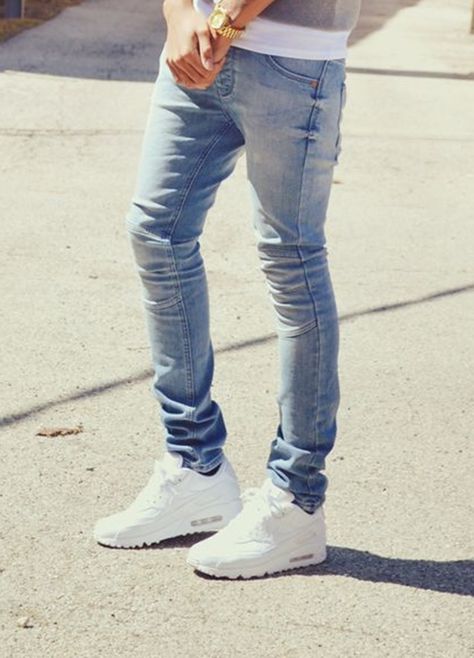 I love men in skinny jeans and Nike Air Max Nike Excee Outfits, Nike Air Max 90 Outfit Men, Nike Air Max Outfit Men, Nike Air Max Outfits, Nike Excee, Air Max 90 Outfit Mens, Air Max Outfits, Airmax Outfit, Air Max 90 Outfit