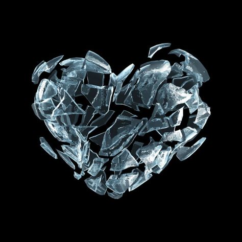 Ice Heart, Persona Anime, Black Background Images, Heart Images, Shattered Glass, Blue City, Image Icon, Warrior Girl, Whatsapp Dp