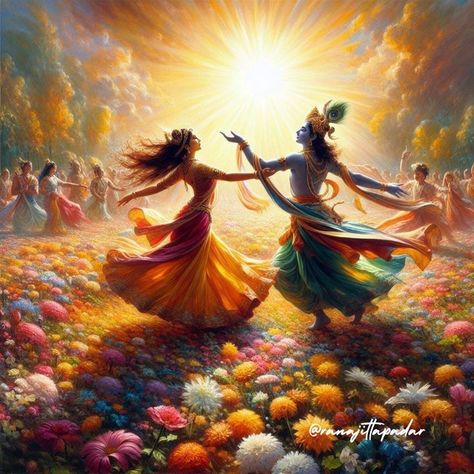 Krishna Dance, Photos Of Lord Krishna, Figurative Art Painting, Radhe Krishna Wallpapers, Easy Photography Ideas, Little Krishna, Lord Krishna Hd Wallpaper, Hinduism Art, Divine Love