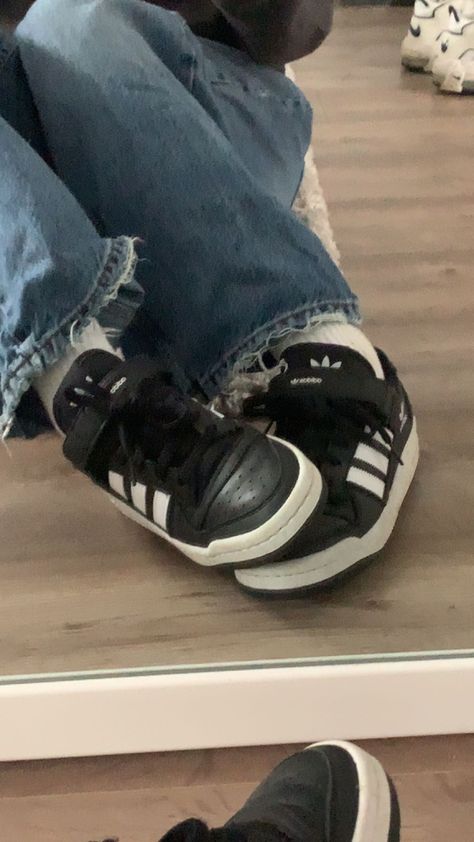 Adidas Forums Low, Adidas Forum Low Black And White, Adidas Forum Black, Adidas Forum Low Black, Adidas Forum Low Outfit, Forum Low Adidas, Manifest Board, Uni Fashion, Adidas Outfit Shoes