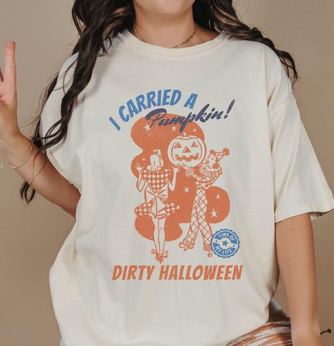 Retro Halloween Tshirt "I Carried a Pumpkin" Distressed Comfort Colors Tee, 80s Movie Quote, Chick Flick, Happy Halloween by CrewTeesApparel on Etsy 80s Movie Quotes, Chick Flick, Famous Movie Quotes, Chick Flicks, Movie Quote, Halloween Tshirt, Halloween Shirts, Movie Buff, Unique Halloween