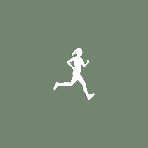 Running Lockscreens, Running Wallpaper Aesthetic, Green Running Aesthetic, Workout Aesthetic Notion Cover, Running Icon Aesthetic, Iphone Wallpaper Running, Exercise Aesthetic Wallpaper, Sage Green Fitness Icon, Running Symbol