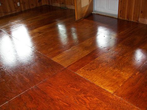 Second Coat of Polyurethane | Flickr - Photo Sharing! Stained Plywood Floors, Painted Plywood Floors, Stained Plywood, Plywood Floors, Types Of Wood Flooring, Wood Floor Design, Plywood Floor, Floor Renovation, Plywood Flooring