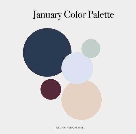 This year we want to start sharing a monthly palette that can maybe give you some inspiration for you next project. What do you think of this months moody cool-toned palette? Wedding Color Schemes Cool Tones, Month Of May Color Palette, January 2024 Color Palette, January Color Pallete, January Color Scheme, January Color Palette 2024, January Palette, Winter Color Pallet, January Color Palette