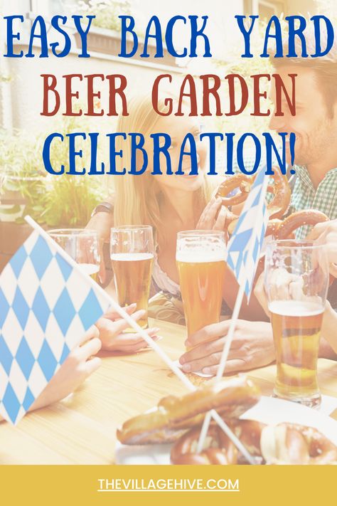 dig out those picnic blankets, don your favorite beer-branded tees or lederhosen, and let’s dive into the world of beer garden parties Backyard Beer Garden, Beer Garden Party, Beer Garden Ideas, Beer Names, Fall Backyard, Beer Barrel, Beer Shop, Oktoberfest Beer, Party Tips