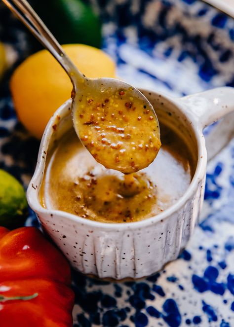 Spicy Honey Mustard, Creamy Jalapeno Sauce, Mustard Vinaigrette, Honey Mustard Vinaigrette, Roasted Radishes, Spicy Brown Mustard, Vinaigrette Recipe, Honey Mustard Dressing, Honey Mustard Sauce