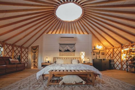 Yurt In The Trees #2, Elevated Yurt w/Lux Bathroom - Yurts for Rent in Dripping Springs, Texas, United States - Airbnb Yurt Ideas, Lux Bathroom, Luxury Yurt, Yurt Living, Dripping Springs Texas, Dripping Springs, Yurt, Family Farm, Springs