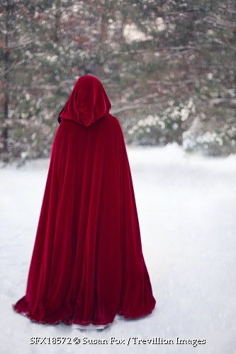 Red Ridding Hood, Red Cape, Rainbow Aesthetic, Throne Of Glass, Arte Fantasy, Little Red Riding Hood, Fantasy Clothing, Red Riding Hood, Cloak