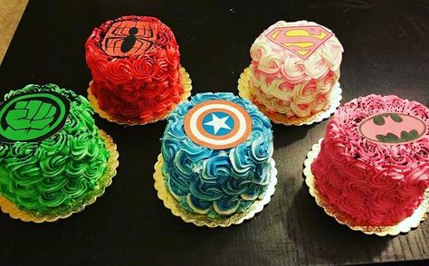 Superhero smash cakes 1st Bday Cake, Smash Cakes, Avenger Birthday Party, Smash Cake Boy, Avengers Birthday, Superhero Birthday Party, Superhero Birthday, Superhero Party, Cakes For Boys