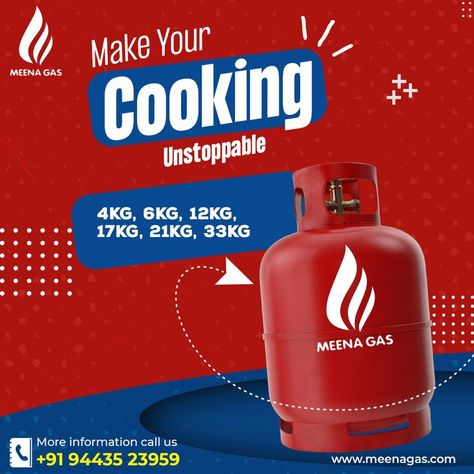 Never give a pause to your cooking skills, we got your backup plan. Meena Gas provides LPG for domestic, restaurants, and industries in various gas cylinder sizes. Now available in 4KG, 6KG, 12KG, 17KG, 21KG, 33KG +91 9443523959 www.meenagas.com info@meenagas.com #CookingCylinder #BecomeDealer #NewBusiness #MeenaGas #LPG #GasCylinder #LPGBusiness #CommercialLPG #LPGDealer #TeamIndia #Music #Motivation #POTD #NipahVirus #ElonMusk #Investment #Followme Gas Cylinder, Music Motivation, New Bus, Meal Delivery Service, Oil Company, Web Layout Design, Google Lens, Web Layout, Cooking Skills